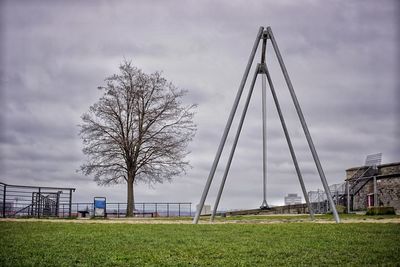 Scenic view of park against sky