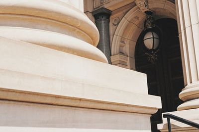 Low angle view of staircase in building