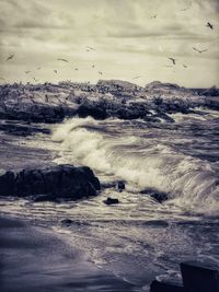 Scenic view of sea against sky