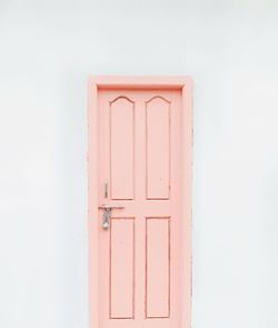 Close-up of closed door of building
