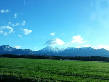 Scenic view of landscape against sky