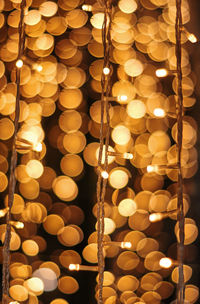Close-up of illuminated light bulb