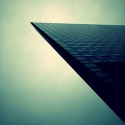 Low angle view of modern building against sky