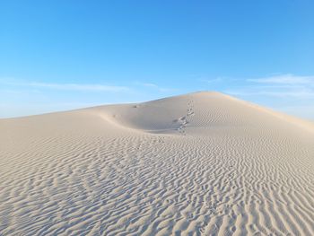 Sand dunes on desert of algeria