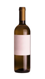 Close-up of beer bottle against white background