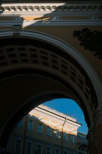 Low angle view of building against sky