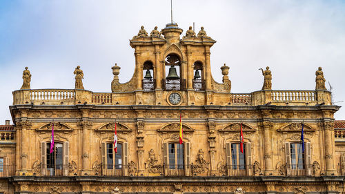 Low angle view of historical building