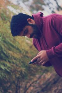 Portrait of beautiful young woman