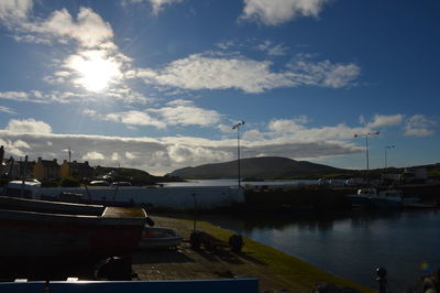 Boats in harbor