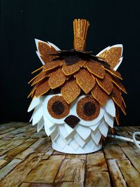 Close-up of cupcakes on table