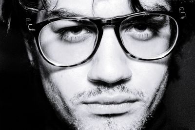 Close-up portrait of young man