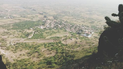 High angle view of landscape