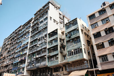 Low angle view of buildings against sky