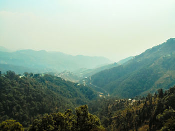 Scenic view of mountains