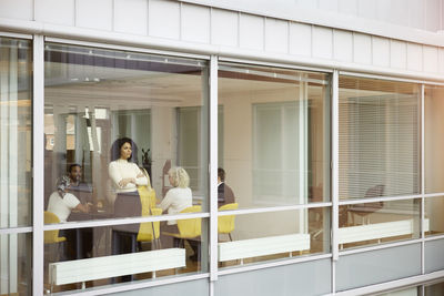 Business people having meeting in office