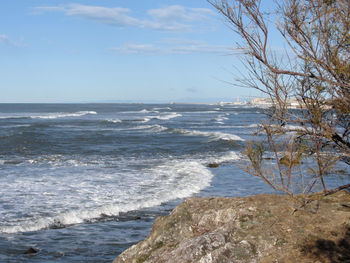 Scenic view of sea against sky