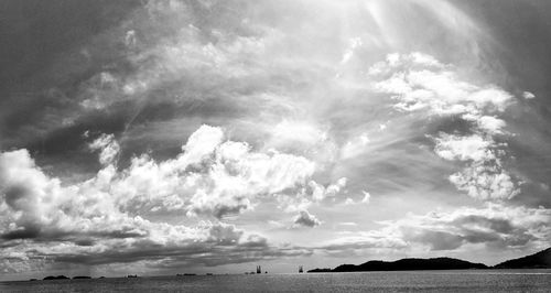 Panoramic view of sea against sky