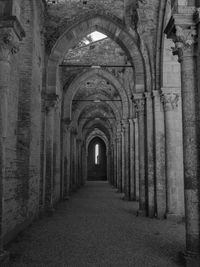 Corridor of historic building