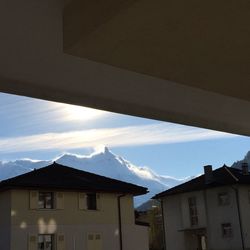 Low angle view of house against sky