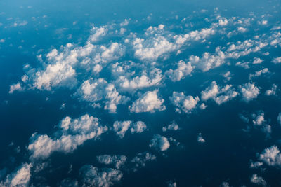 Aerial view of cloudy sky