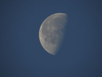 Close-up of moon at clear sky