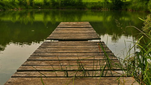 Pier over lake