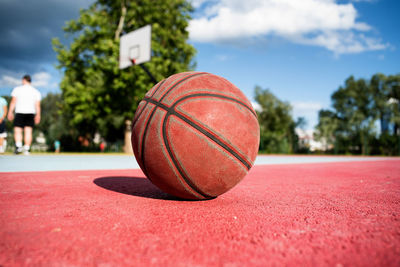 Close-up of basketball