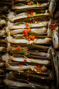 Close-up of seafood