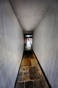 Empty corridor in building