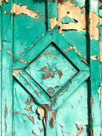 Full frame shot of weathered door