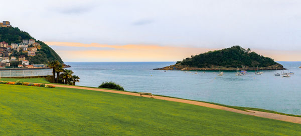 Scenic view of sea against sky