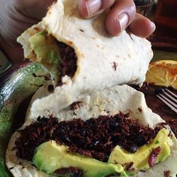 Close-up of served food