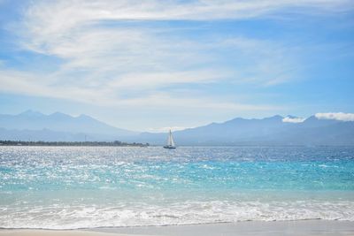 Scenic view of sea against sky