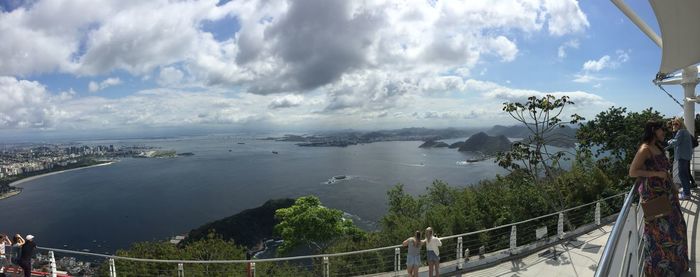 Panoramic view of sea against sky