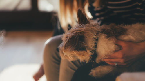 Woman looking at camera