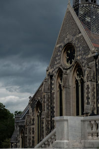 Low angle view of historic building against sky