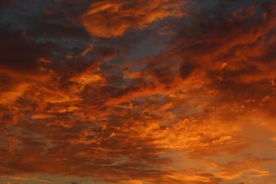 Low angle view of dramatic sky