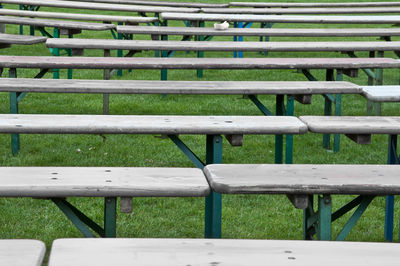 Fence on grass