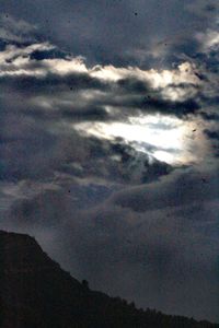 Low angle view of dramatic sky