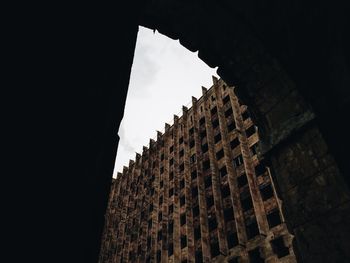 Low angle view of historic building against sky