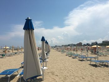 Panoramic view of beach against sky