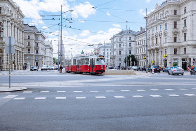 City street with buildings in background