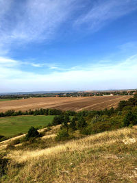 Scenic view of landscape against sky