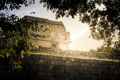 Low angle view of historical building