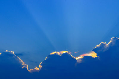 Low angle view of clouds in sky