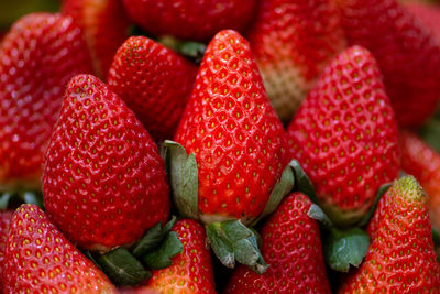 Full frame shot of strawberries