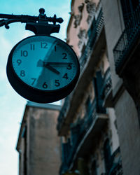 Clock in the streets of barcelona