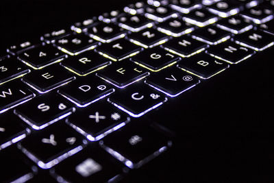 Close-up of computer keyboard