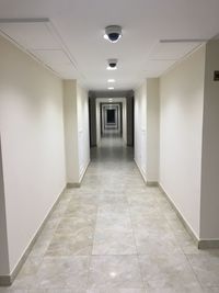 Empty corridor in building