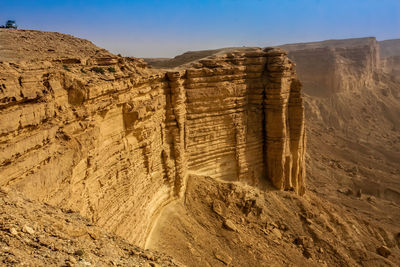 Rock formations in a desert